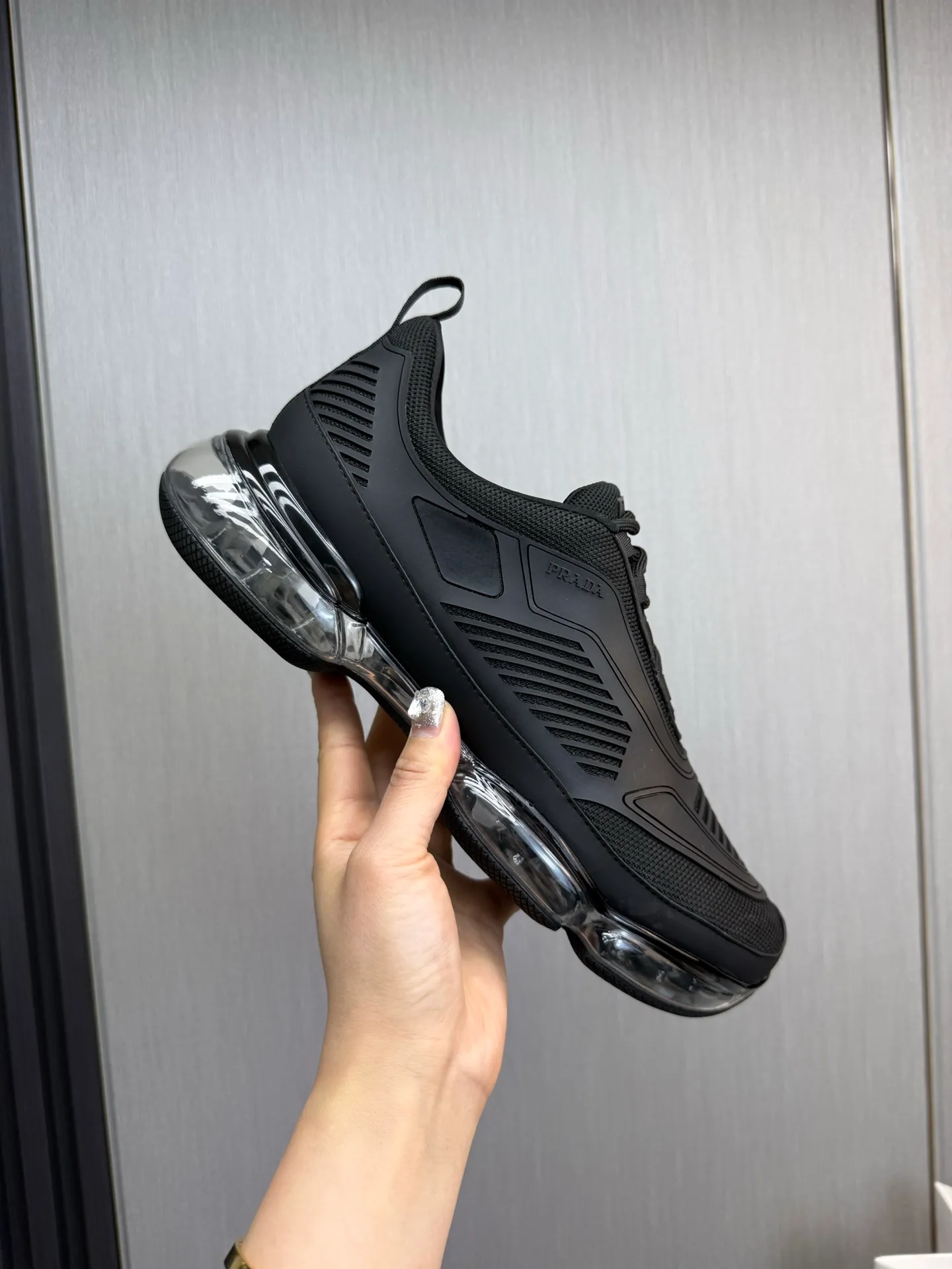 Men's shoes 💰640💰 [PRADA] Men's shoes are popular in the counter, high-quality shipments ✔️Official website synchronization, original fly-woven epoxy fabric + cowhide lining, 1⃣️ to 1⃣️ replica, original air-cushion original bottom, 38-45 (one size larger)